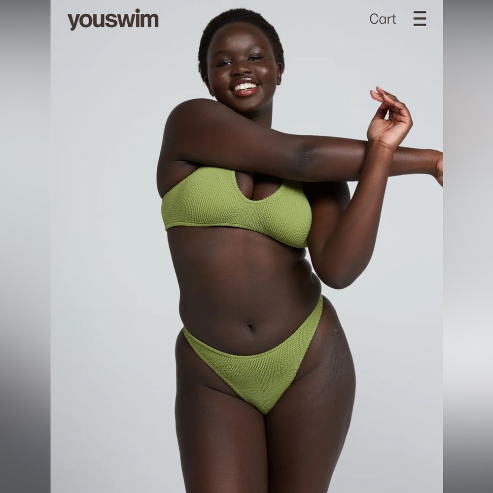 Youswim Eva cheeky 2 piece in fern - stretch I